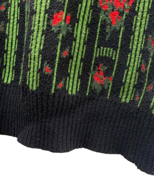 TTT MSW（ティー）TTT MSW (ティー) 厚手ニット ブラック サイズ:Ｍの古着・服飾アイテム