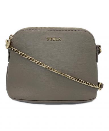 中古・古着通販】FURLA (フルラ) ショルダーバッグ グレージュ