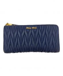 MIU MIU（ミュウミュウ）の古着「長財布」｜ネイビー