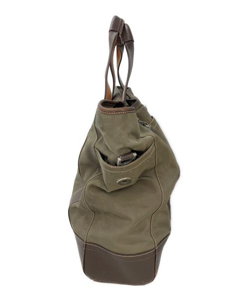 COACH（コーチ）COACH (コーチ) 2WAYバッグ カーキ×ブラウンの古着・服飾アイテム