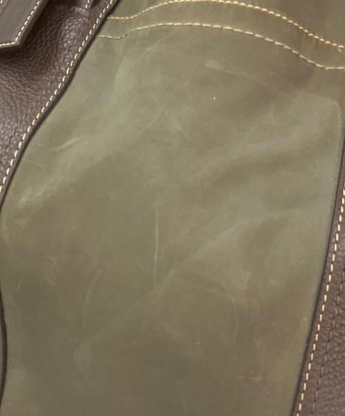 COACH（コーチ）COACH (コーチ) 2WAYバッグ カーキ×ブラウンの古着・服飾アイテム