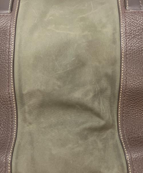 COACH（コーチ）COACH (コーチ) 2WAYバッグ カーキ×ブラウンの古着・服飾アイテム