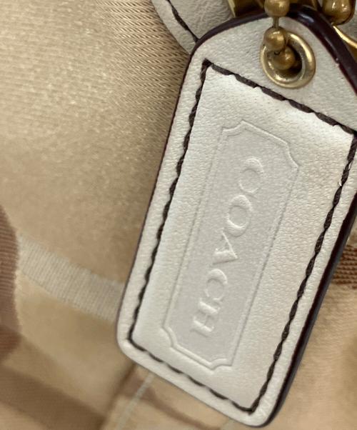 COACH（コーチ）COACH (コーチ) ショルダーバッグ ベージュ×アイボリーの古着・服飾アイテム
