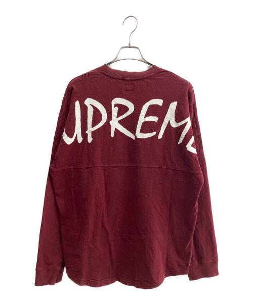 SUPREME（シュプリーム）SUPREME (シュプリーム) 長袖カットソー ボルドー サイズ:Ｌの古着・服飾アイテム