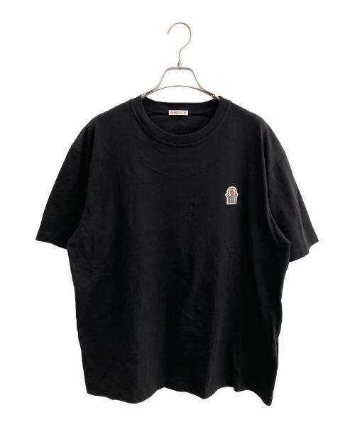 MONCLER（モンクレール）MONCLER (モンクレール) 半袖カットソー ブラック サイズ:Lの古着・服飾アイテム