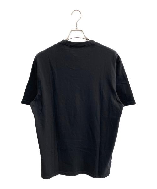 MONCLER（モンクレール）MONCLER (モンクレール) FRAGMENT (フラッグメント) 半袖カットソー ブラック×ホワイト サイズ:Lの古着・服飾アイテム