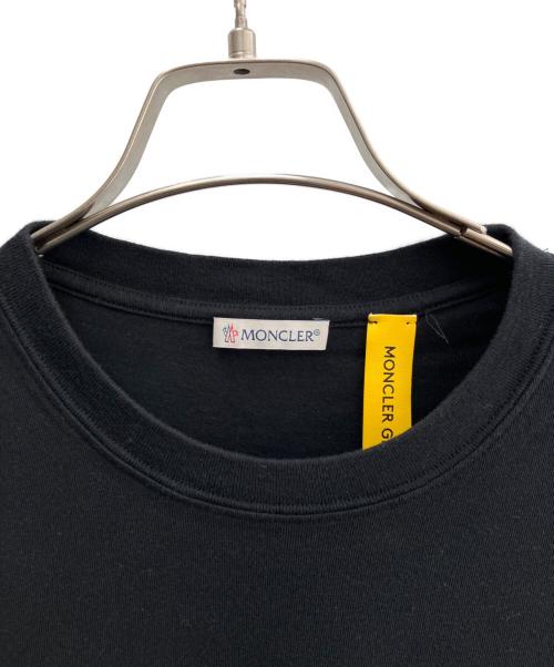 MONCLER（モンクレール）MONCLER (モンクレール) FRAGMENT (フラッグメント) 半袖カットソー ブラック×ホワイト サイズ:Lの古着・服飾アイテム