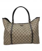 GUCCIグッチ）の古着「トートバッグ」｜ベージュ×ダークブラウン