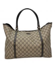 GUCCI（グッチ）の古着「トートバッグ」｜ベージュ×ダークブラウン
