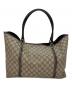 GUCCI (グッチ) トートバッグ ベージュ×ダークブラウン：35000円
