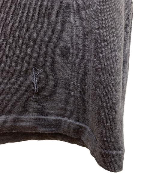 Yves Saint Laurent（イヴサンローラン）Yves Saint Laurent (イヴサンローラン) 薄手ニット グレー サイズ:Lの古着・服飾アイテム