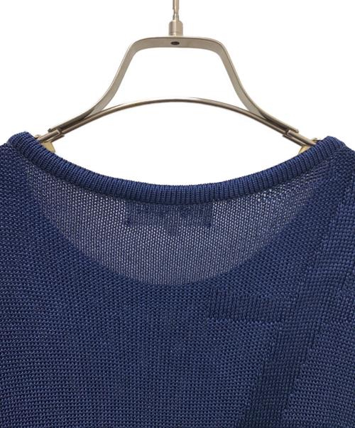 Yves Saint Laurent（イヴサンローラン）Yves Saint Laurent (イヴサンローラン) 薄手ニット ネイビー サイズ:Lの古着・服飾アイテム