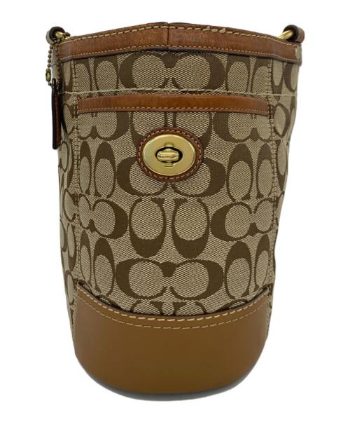 COACH（コーチ）COACH (コーチ) トートバッグ ベージュ×ブラウンの古着・服飾アイテム