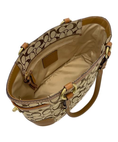 COACH（コーチ）COACH (コーチ) トートバッグ ベージュ×ブラウンの古着・服飾アイテム