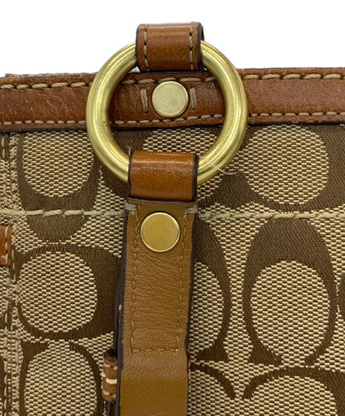 COACH（コーチ）COACH (コーチ) トートバッグ ベージュ×ブラウンの古着・服飾アイテム