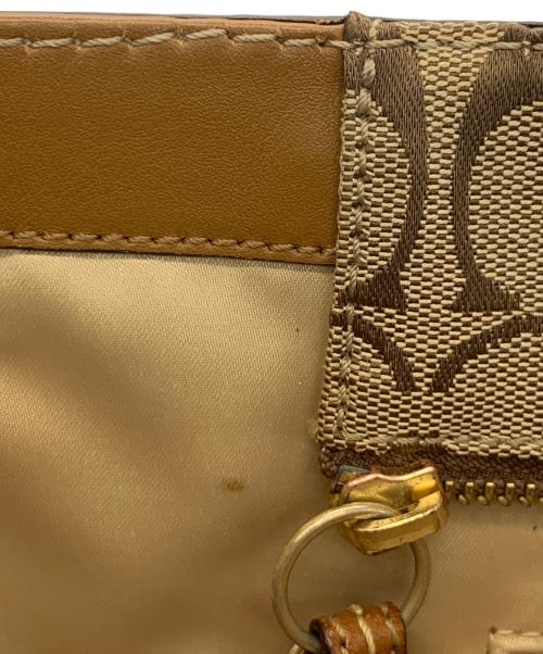 COACH（コーチ）COACH (コーチ) トートバッグ ベージュ×ブラウンの古着・服飾アイテム