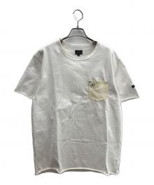 SCHOTT BROS.（ショットブロス）の古着「ワンスター レザーポケットTシャツ」｜ホワイト