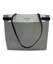 Kate Spade（ケイトスペード）の古着「トートバッグ」｜グレー×ホワイト