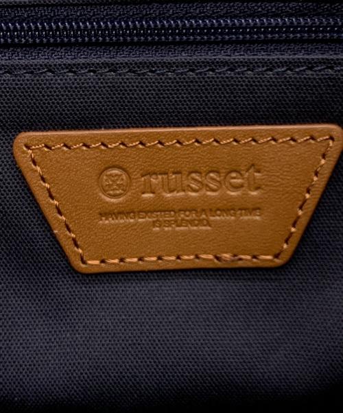 russet（ラシット）russet (ラシット) ハンドバッグ ネイビー×ブラウンの古着・服飾アイテム