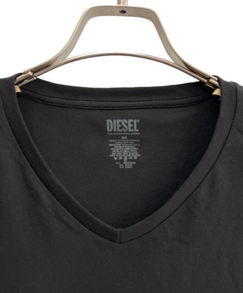 DIESEL（ディーゼル）DIESEL (ディーゼル) 半袖カットソー ブラック サイズ:Ｍの古着・服飾アイテム