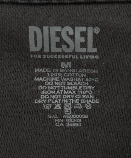 DIESEL（ディーゼル）DIESEL (ディーゼル) 半袖カットソー ブラック サイズ:Ｍの古着・服飾アイテム