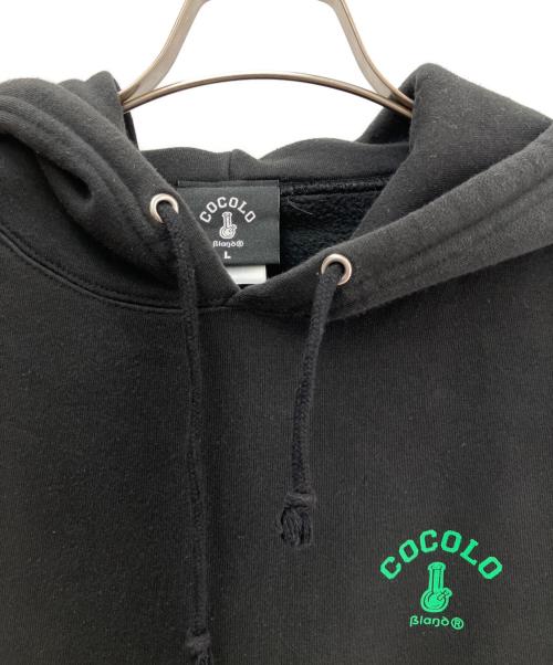 COCOLOBLAND（ココロブランド）COCOLOBLAND (ココロブランド) プルオーバーパーカー ブラック サイズ:Lの古着・服飾アイテム