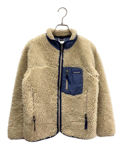 Patagonia（パタゴニア）Patagonia (パタゴニア) フリースジャケット ベージュ×ネイビー サイズ:Lの古着・服飾アイテム