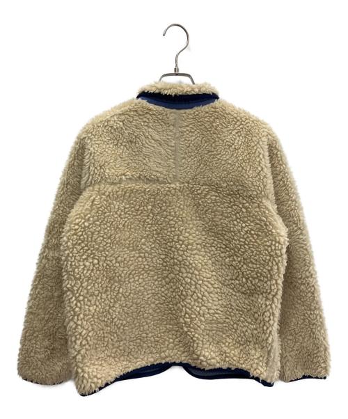 Patagonia（パタゴニア）Patagonia (パタゴニア) フリースジャケット ベージュ×ネイビー サイズ:Lの古着・服飾アイテム