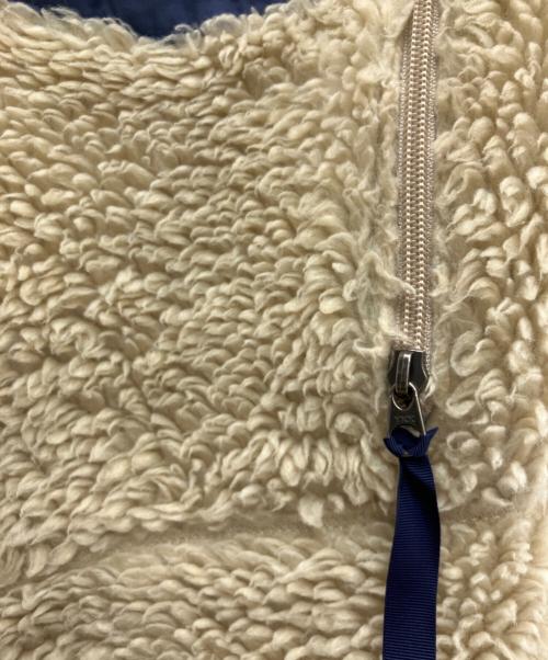 Patagonia（パタゴニア）Patagonia (パタゴニア) フリースジャケット ベージュ×ネイビー サイズ:Lの古着・服飾アイテム