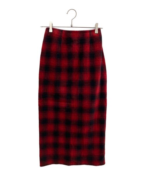 RALPH LAUREN COUNTRY（ラルフローレンカントリー）RALPH LAUREN COUNTRY (ラルフローレンカントリー) ペンシルスカート レッド サイズ:6の古着・服飾アイテム