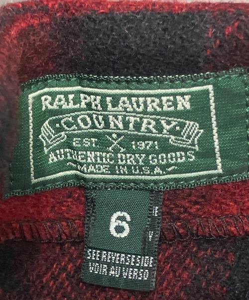 RALPH LAUREN COUNTRY（ラルフローレンカントリー）RALPH LAUREN COUNTRY (ラルフローレンカントリー) ペンシルスカート レッド サイズ:6の古着・服飾アイテム