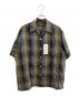 WACKO MARIA（ワコマリア）の古着「OMBRE CHECK OPEN COLLAR SHIRT」｜グレー×ブラウン