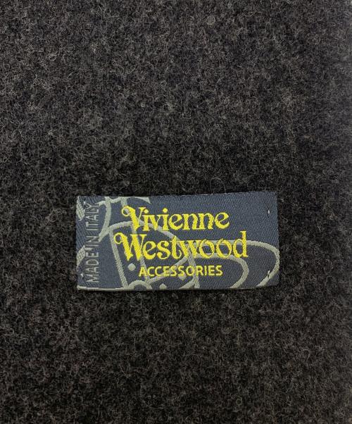 Vivienne Westwood（ヴィヴィアンウエストウッド）Vivienne Westwood (ヴィヴィアンウエストウッド) マフラー ブラックの古着・服飾アイテム