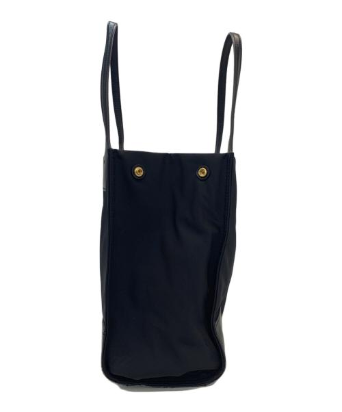 TORY BURCH（トリーバーチ）TORY BURCH (トリーバーチ) ナイロンレザートートバッグ ブラックの古着・服飾アイテム