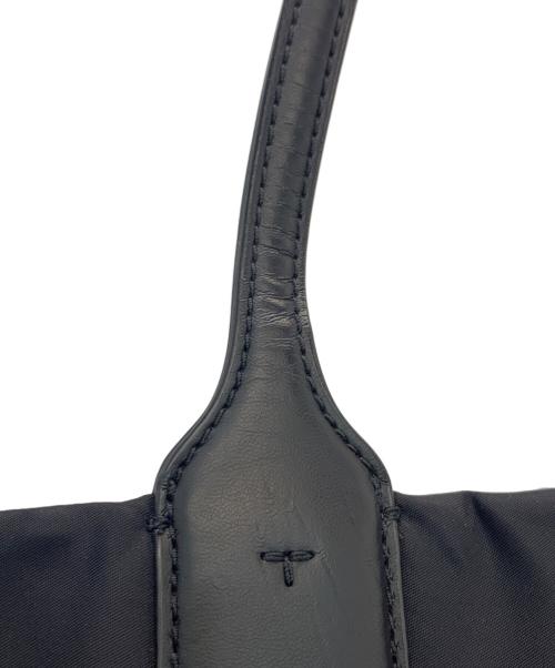 TORY BURCH（トリーバーチ）TORY BURCH (トリーバーチ) ナイロンレザートートバッグ ブラックの古着・服飾アイテム
