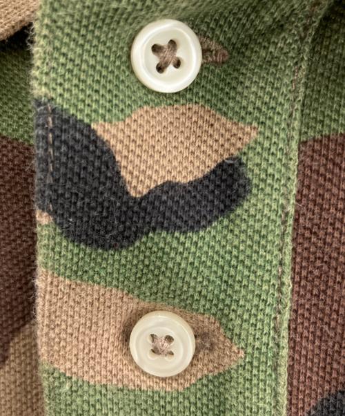 POLO RALPH LAUREN（ポロ・ラルフローレン）POLO RALPH LAUREN (ポロ・ラルフローレン) 半袖ポロシャツ ブラウン×グリーン サイズ:XLの古着・服飾アイテム