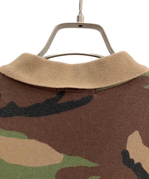 POLO RALPH LAUREN（ポロ・ラルフローレン）POLO RALPH LAUREN (ポロ・ラルフローレン) 半袖ポロシャツ ブラウン×グリーン サイズ:XLの古着・服飾アイテム