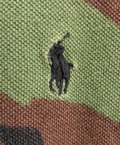 POLO RALPH LAUREN（ポロ・ラルフローレン）POLO RALPH LAUREN (ポロ・ラルフローレン) 半袖ポロシャツ ブラウン×グリーン サイズ:XLの古着・服飾アイテム