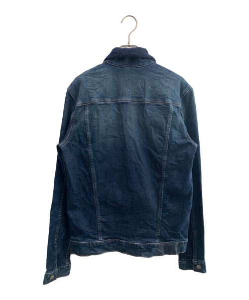 Calvin Klein Jeans（カルバンクラインジーンズ）Calvin Klein Jeans (カルバンクラインジーンズ) 襟ボアデニムジャケット ブルー サイズ:Ｓの古着・服飾アイテム