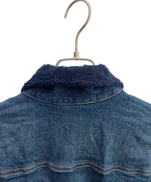 Calvin Klein Jeans（カルバンクラインジーンズ）Calvin Klein Jeans (カルバンクラインジーンズ) 襟ボアデニムジャケット ブルー サイズ:Ｓの古着・服飾アイテム