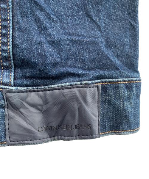 Calvin Klein Jeans（カルバンクラインジーンズ）Calvin Klein Jeans (カルバンクラインジーンズ) 襟ボアデニムジャケット ブルー サイズ:Ｓの古着・服飾アイテム
