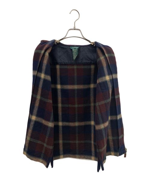 LAUREN RALPH LAUREN（ローレン ラルフ ローレン）LAUREN RALPH LAUREN (ローレン ラルフ ローレン) カバーオール ブラウン×ネイビー サイズ:Ｓの古着・服飾アイテム