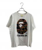 BAPE BY A BATHING APEベイプバイアベイシングエイプ）の古着「半袖カットソー」｜ホワイト
