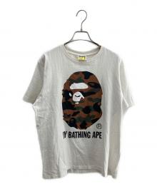 BAPE BY A BATHING APE（ベイプバイアベイシングエイプ）の古着「半袖カットソー」｜ホワイト