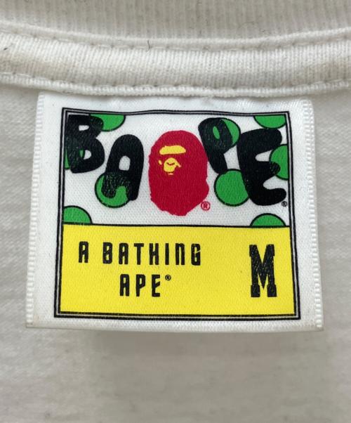 BAPE BY A BATHING APE（ベイプバイアベイシングエイプ）BAPE BY A BATHING APE (ベイプバイアベイシングエイプ) 半袖カットソー ホワイト サイズ:Ｍの古着・服飾アイテム