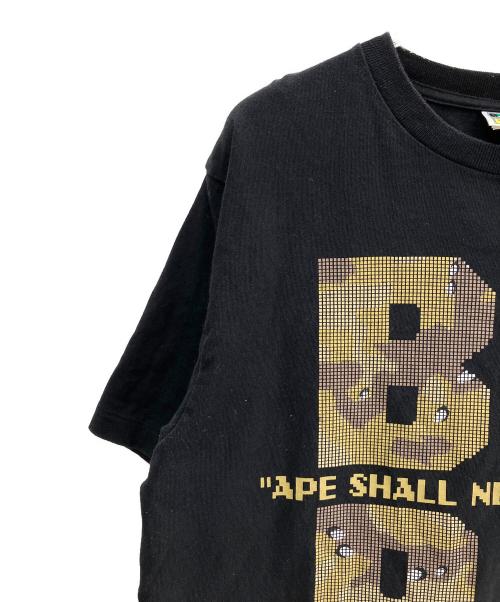BAPE BY A BATHING APE（ベイプバイアベイシングエイプ）BAPE BY A BATHING APE (ベイプバイアベイシングエイプ) 半袖カットソー ブラック サイズ:Ｍの古着・服飾アイテム