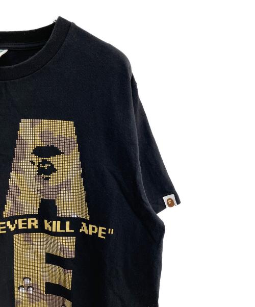 BAPE BY A BATHING APE（ベイプバイアベイシングエイプ）BAPE BY A BATHING APE (ベイプバイアベイシングエイプ) 半袖カットソー ブラック サイズ:Ｍの古着・服飾アイテム