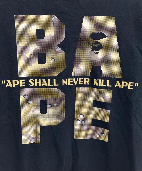 BAPE BY A BATHING APE（ベイプバイアベイシングエイプ）BAPE BY A BATHING APE (ベイプバイアベイシングエイプ) 半袖カットソー ブラック サイズ:Ｍの古着・服飾アイテム