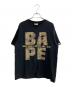BAPE BY A BATHING APE（ベイプバイアベイシングエイプ）の古着「半袖カットソー」｜ブラック