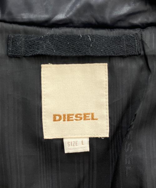 DIESEL（ディーゼル）DIESEL (ディーゼル) ダウンジャケット ブラック サイズ:Lの古着・服飾アイテム